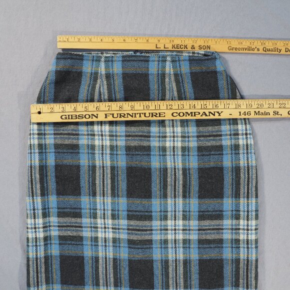 Vintage J London Blue Plaid Maxi Skirt - Picture 4 of 11